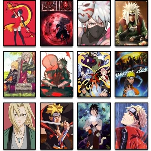 Anime Naruto Cartoon Sasuke Kakashi Canvas Painting Wall Art Posters and Prints Home Decor Pictures Living Room Decoration