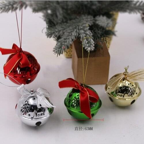Christmas Bells Creative Christmas Pendants Iron Bells Window Shopping Mall Pendants Christmas Tree Bell Pendant for Decoration