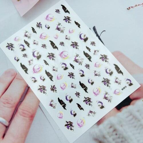 DIY Japanese Style New Arrival Hot Selling Nail Stickers White Roses and Red Roses Dry Nail Deals Manicure Nail Art Women Girls