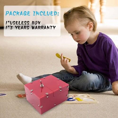 DIY Turns Itself Off Useless Box Educational Creative Toy Leave Me Alone Machine Practical Funny Toys Birthday Christmas Gift