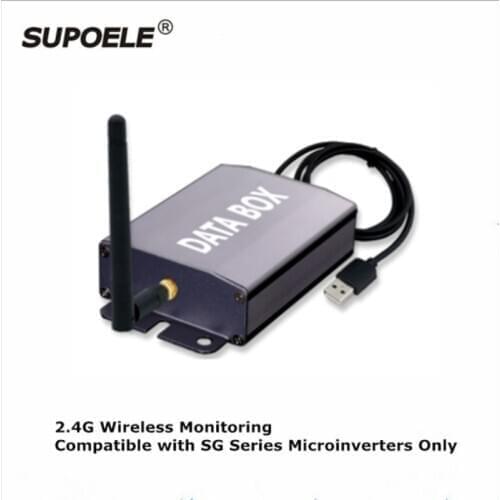 SG series of micro solar grid-connected inverter uses 2.4G wireless photovoltaic monitoring system +DATA BOX