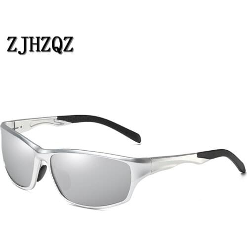 Unisex Retro Aluminum Magnesium Sunglasses Polarized Blue Red Silver Mirrors Black Vintage Eyewear Sun Glasses For Men/Women New