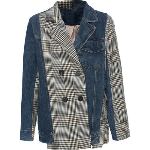 ZCSMLL Women's Denim Blazers