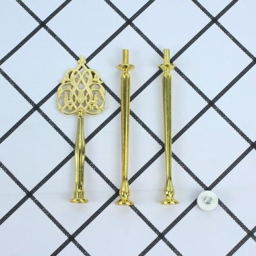 10pcs 2020 new 2tier or 3tier cake stand centre cake plate fitting mix colour new style dessert stands handles/cupcake stand