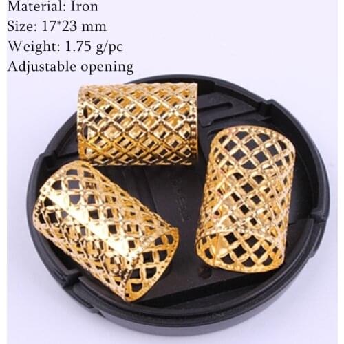 5-100Pcs/Pack Golden 50 Styles Charms Hair Braid Beads Clips Cuffs Rings silver Peacock feather Jewelry Dreadlock Accessories