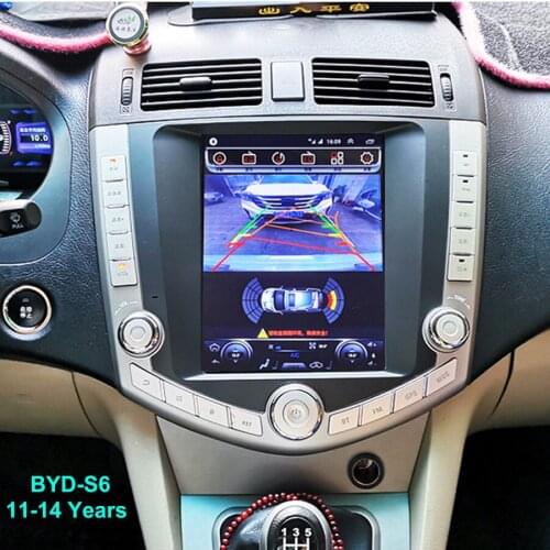 Tesla Screen Navigation CARPLAY Stereo For BYD S6 2011-2017 Android 10 GPS Car Tape Recorder Radio Multimedia Player Autoradio
