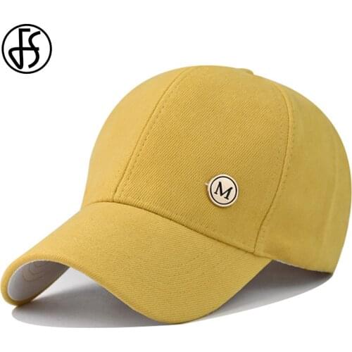 FS Winter Baseball Cap For Men 2021 Plain Design Women Caps Khaki Yellow High Quality Cotton Adjustable Face Hat Chapeau Homme