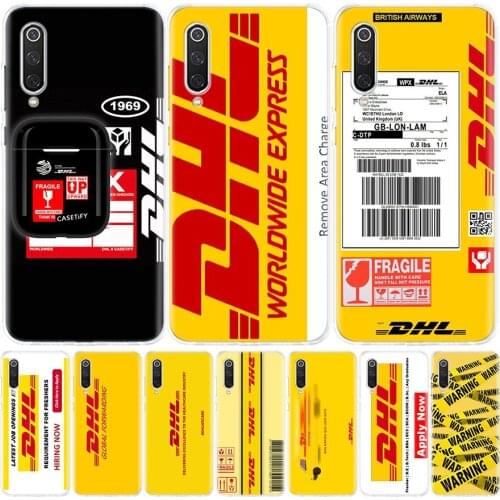 Hot Dhl Express Pattern Phone Case For Xiaomi Mi Note 10 11 9 8 10T 9T CC9 A1 A2 A3 Poco F1 X3 F2 Pro Lite 5X 6X Cover Coque