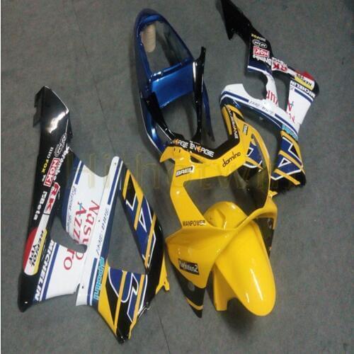 Custom motorcycle Fairings for CBR929RR 2000-2001 CBR 929 RR 00 01 ABS plastic kit+Botls+Injection mold yellow white M2