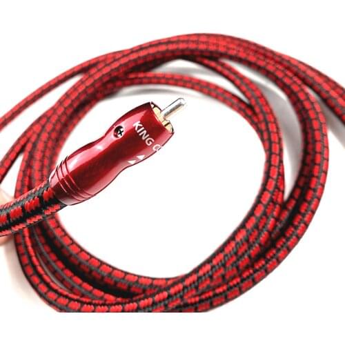 Audio Interconnect Cable - Par King Cobra PSC HiFi with Silver-plating RCA Plug