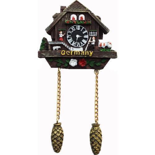 BABELEMI Fridge Magnet Souvenir Germany Cuckoo Clock Resin Refrigerator Magnetic Sticker Home Kitchen Decoration accessories