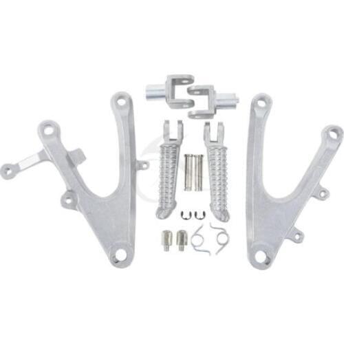 Motorcycle Front Rider Footrests Bracket Foot Pegs For YAMAHA YZF R1 2004 2005 2006