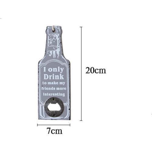 New small letter wooden beer bottle opener manufacturers wholesale household department store bottle opener