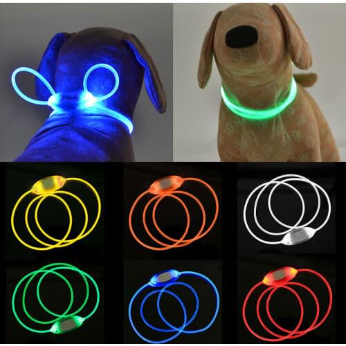 New Pet Dog Collar Flashing LED Belt Up Light Waterproof Outdoors Pet supplies Fashion Collar