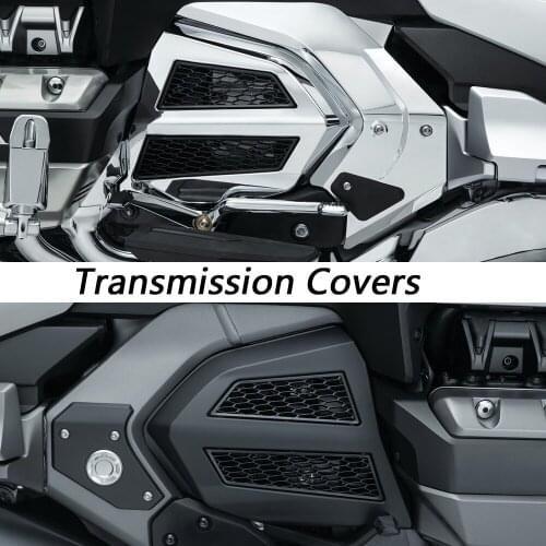 Engine Transmission Covers Chrome or Black For Honda Gold Wing GL1800 GL1800 F6B 2018-2021 2020 Fairing Radiator Grille Cover