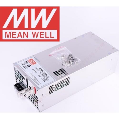 Original Mean Well RSP-1500 Series meanwell 5V/12V/15V/24V/27V/48VDC 1500Watt Single Output with PFC function Power Supply