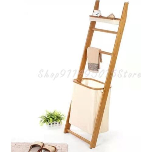 Toilet Shelf Towel Bath Towel Storage Rack Laundry Basket Clothes Storage Basket Japanese-style Bathroom Dirty Clothes Hamper