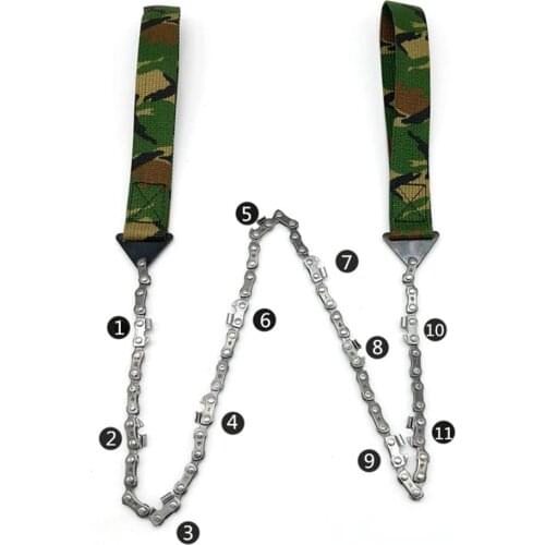 Mini Portable Hand Zipper Saw Garden 24 Inch 33 Tooth Manganese Steel Logging Camping Outdoor Survival Equipment Pocket Saw