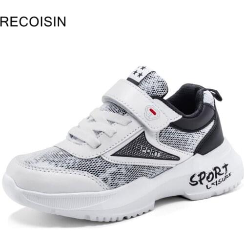 RECOISIN 2020 Fashion High Quality Kids Shoes Summer Breathable Mesh Sneakers Boys Children Shoes Tenis Infantil Running Shoes