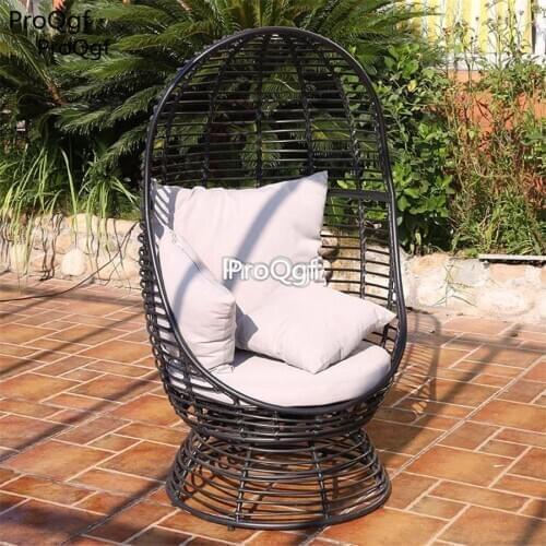Prodgf 1Pcs A Set rotate function Bird Cage PE Rattan Chair