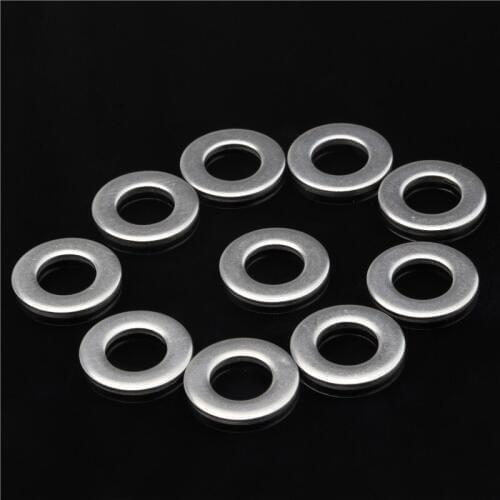 105pcs/lot M3/M4/M5/M6/M8/M10 Washers Metric Flat Gasket 304 Stainless Steel 6 Sizes Plain Washers for Hardware Accessories