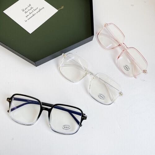VWKTUUN TR 90 Square Eyeglasses Frame Rivet Frame Eye Glasses Frame Women Men Optical Glasses Frames Anti Blue Light Glasses