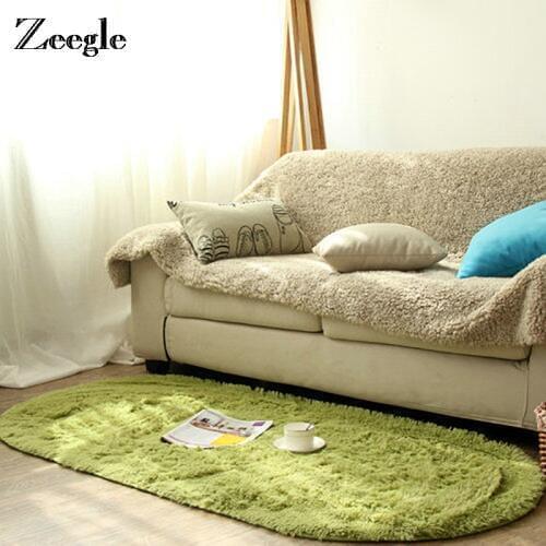 Zeegle Shaggy Floor Mat Carpet For Living Room Children Bedroom Play Mat Coffee Table Beside Rug Non-slip Door Mat