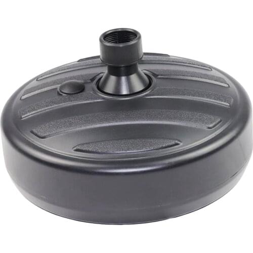 Patio Umbrella Base Garden Outdoor Parasol Plastic Stand Round Black