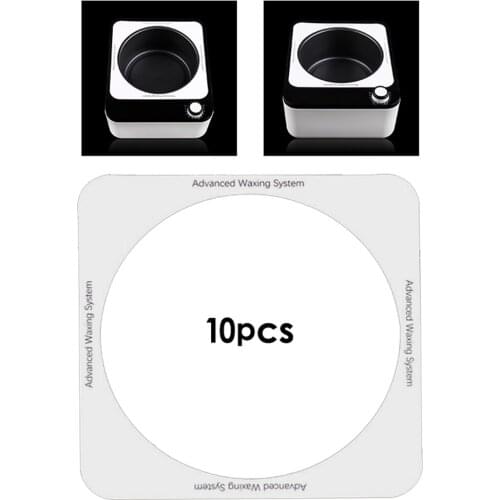 10pcs Universal Disposable Square Wax Heater Pot Protective Collar Rings for Wax Can Bikini Waxing Prevent Spills