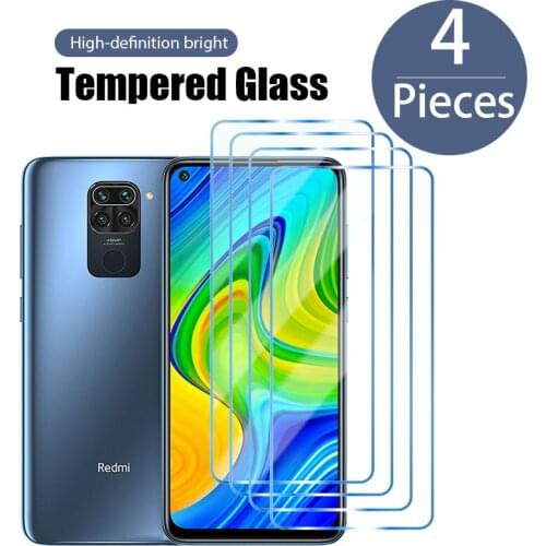 4Pcs Tempered Glass for Redmi Note 10T 10S 9T 9S 8T Pro Max Prime Protective Glass For Redmi 7T 5A 4X Screen Protector Glass