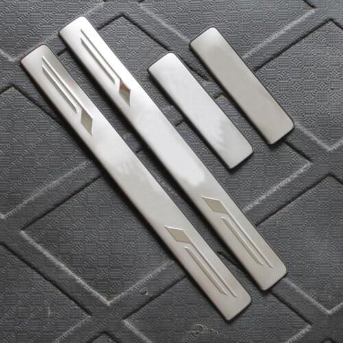 Accessories For Mazda2 For Mazda3 For Mazda6 CX-5 CX-7 Axela Stainless Door Scuff Sill Plate Kick Step Cover Trim Protector