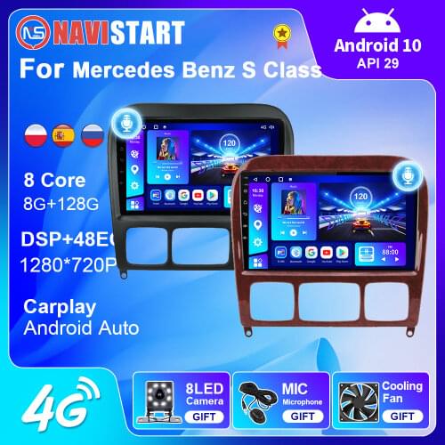 Car Radio for Mercedes Benz S Class W220 S280 S320 S350 S400 S430 S500 S600 S55 AMG 1998-2005 Multimedia CD DVD Player Navigatio