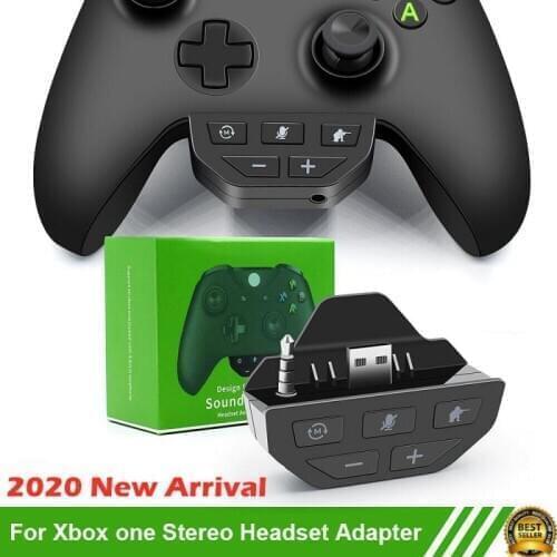 For Xbox One Wireless Gamepad Controller Sound Enhancer Stereo Headset Adapter Headphone Speakers Low Latency Voice Control