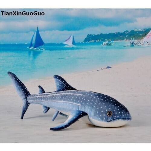 Large 70cm Stegostoma fasciatum shark soft doll zebra shark plush toy throw pillow birthday gift h0802