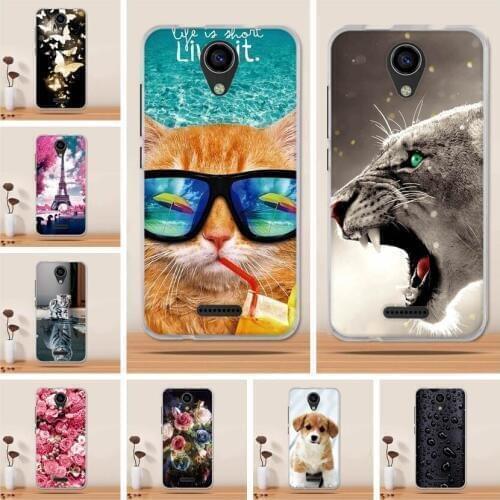 For BQ 5057 Case Wolf Silicon TPU Cover for BQ-5057 Strike 2 Cat Animal Shell Bag Housing Phone Cases for BQS 5057 BQ 5057