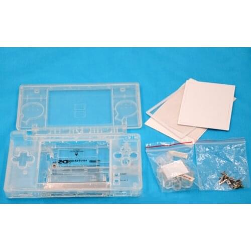 Full Housing Shell Case Transparent Clear Case Full Replacement Repair Part Kit For Nintendo DS Lite NDSL