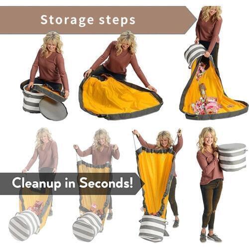 Childrens toy storage bucket bag ins storage bucket finishing fast storage quick storage bag Storage bag