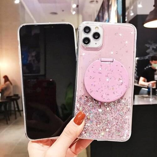 For Huawei Honor 30 30S 20 10 20i 10i V30 9X 8X Nova 4 6 SE 3 3i 5 Pro Case Fashion Glitter Bling Star Transparent Back Funda