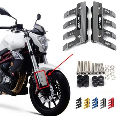 For BENELLI BJ250 BJ300GS Motorcycle Mudguard Front Fork Protector Guard Block Front Fender Anti-fall Slider Accessories