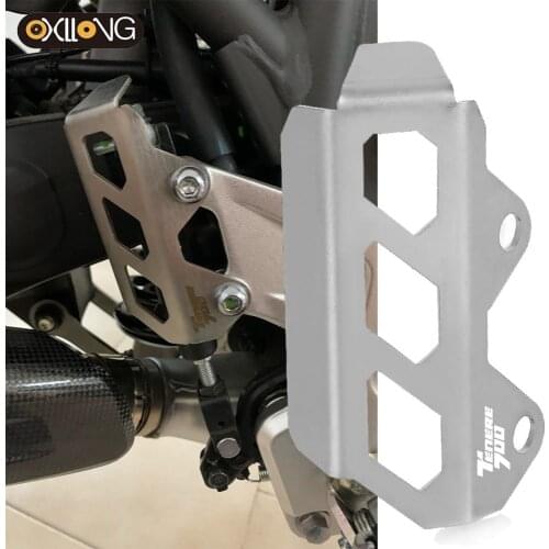 For YAMAHA TENERE 700 Brake Fluid Reservoir Cover Protector License Plate Frame Holder Bracket Side Stand Enlarge Plate Enlarge