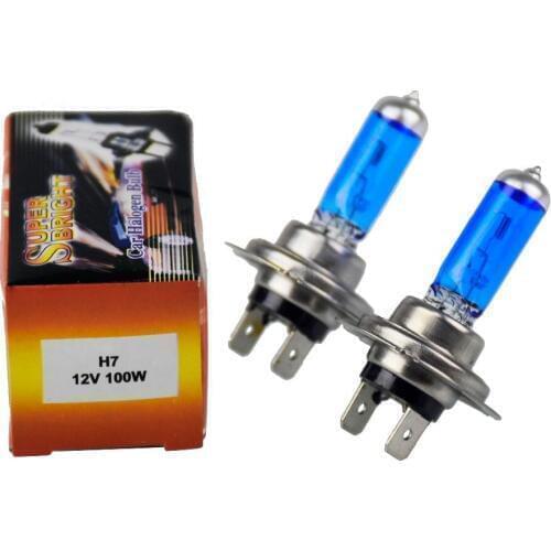 2pcs 55W 5000K H7 halogen headlight Car Fog Light Bulb Lamp Super White Auto Head Lamp H7 Car Lamp light source