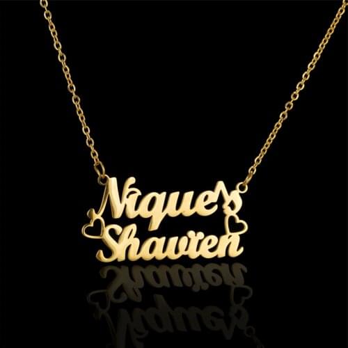 Custom My Name Necklace Letter Personality Necklace Gift Nameplate Personalized Choker Cursive Font Chain Jewelry