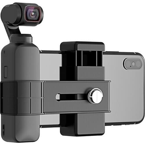 Pocket Camera Adapter Extend Phone Clip Bracket Tripod Selfie Stick mount for dji omso Pocket 2/omso Pocket 1 gimbal holder