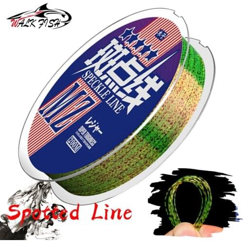 WALK FISH 200m Invisible Fishing Line Speckle Thread Line Nylon Fishing Line Super Strong Fly Fishing Line Spotted Line