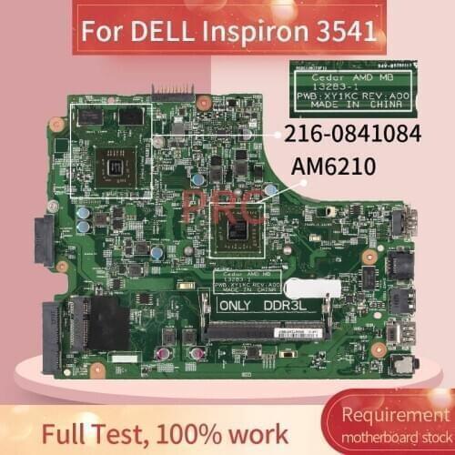 CN-0F594Y 0F594Y For DELL Inspiron 3541 AM6210 Laptop Motherboard 13283-1 216-0841084 DDR3 Mainboard