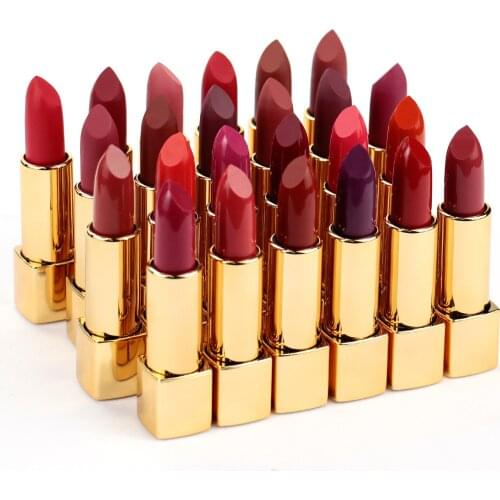 50pcs/lot Custom Logo Lipstick Wholesale Matte Lipsticks Waterproof Long Lasting Lip Makeup Private Label Cosmeitcs