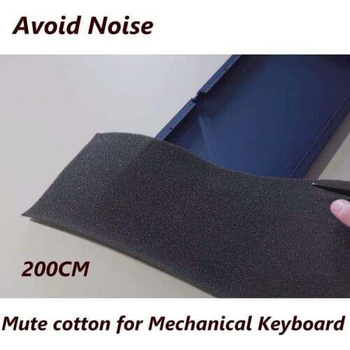 Mechanical Keyboard Cavity Sound-Absorbing Cotton Reduce Bottoming Noise of keycap shaft Customized DIY keyboard Mute cotton 2M