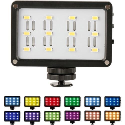 Mini DSLR Camera Fill Light Adjustable 12 Lamp Beads USB Charging Fill Light for Mobile Phone NK-Shopping