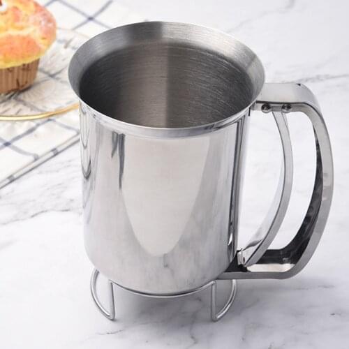 Stainless Steel Funnels Batter Pancake Ball Dispenser Cake Cupcake Dough Dispenser Funnel Takoyaki Crepes Household Machines