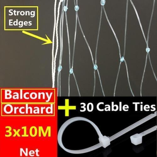 Nylon Anti Bird Netting Fruit Tree Vegetables Protection Flower Balcony Bird Net Garden Mesh Protect Gardening Orchar Bird Net